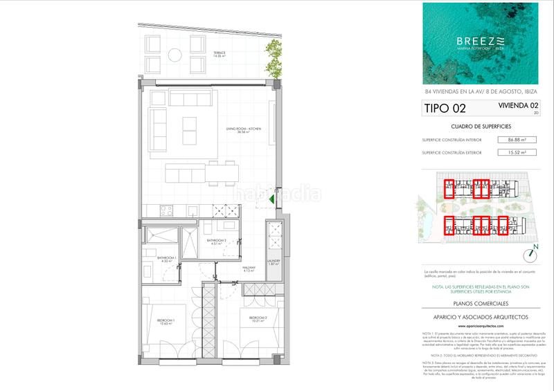 Foto 11b4d327-fea1-4b81-9d8c-2bd355d898d8. Appartement 102m<sup>2</sup> avec chauffage parking dans Marina Botafoc-Talamanca Ibiza