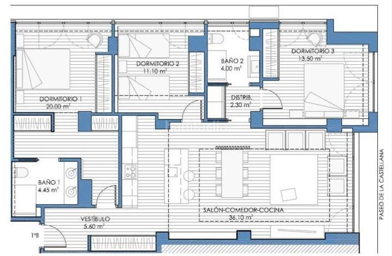 Foto a615e3e0-27d0-45cb-8aa6-7771dea20e00. Appartamento con riscaldamento in Cuatro Caminos - Azca Madrid
