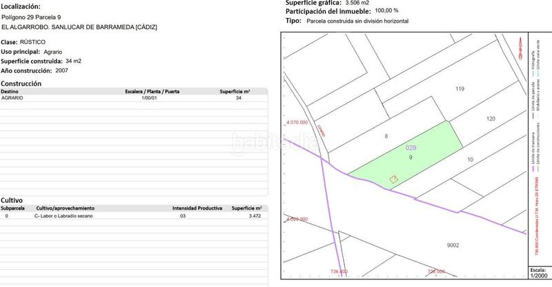 Foto b3ae5364-0d77-412e-8d2f-e46c7c1742f5. Terreny residencial a Las Palmeras-Dehesilla Sanlúcar de Barrameda