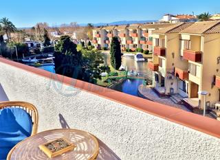 Àtic a Port Banyuls - Port Alegre - Port Empordà. Atico belle terrasse solarium vue canal, amarre commun