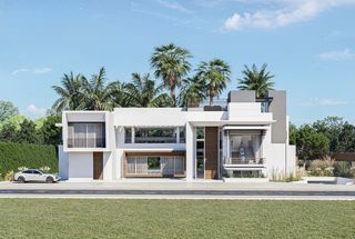 House in 7 (ur guadalmina baja) 179. Villa contemporánea de nueva construcción con amplios interiores
