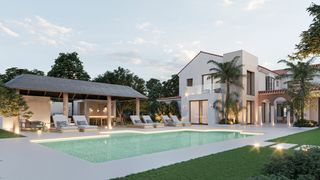 Casa aparellada a Las Brisas. Exclusiva villa de lujo con completas instalaciones de ocio, amp