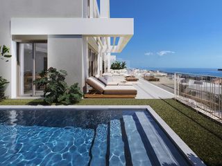 Casa adossada a Mijas Golf. Vivienda adosada de obra nueva con 4 dormitorios en la cala de m