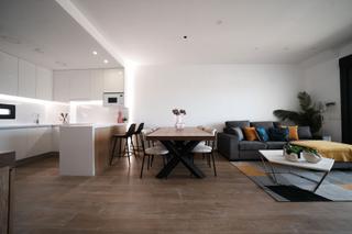 Apartament a Balcón de Finestrat-Terra Marina. Bungalow en planta alta con piscina privada y vistas al mar en f
