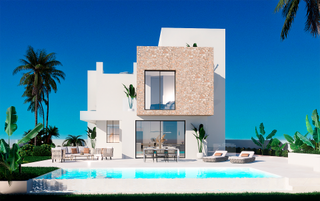 Chalet in Balcón de Finestrat-Terra Marina. Villa de lujo con piscina y vistas al mar en finestrat