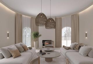 Chalet à Puerto. Villa en construcción con alma mediterránea y corazón contemporá