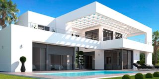 Chalet en El Montgó. Proyecto de construcción de moderno chalet de obra nueva en ampl