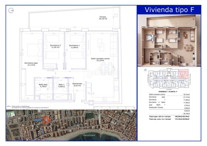Foto f3a96308-36f5-41d3-9187-ed31e5f4eaeb. Piso playa la colonia - aguilas en Las Lomas - Las Yucas Águilas