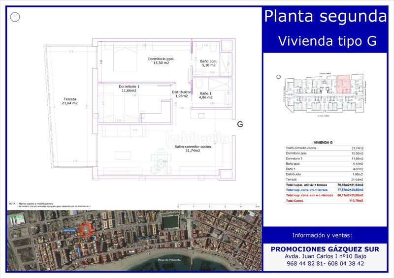 Foto 10145c18-419a-43dc-9a5d-1ea67586022d. Apartament amb aparcament piscina a El Rubial Águilas