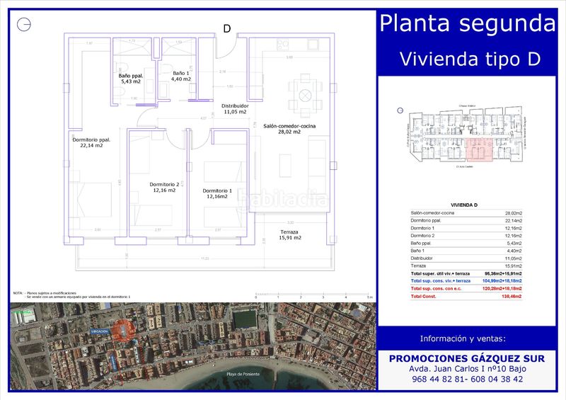 Foto 6d1f7604-80c6-4cbc-95c5-bd0431d8868a. Apartament amb aparcament piscina a El Rubial Águilas