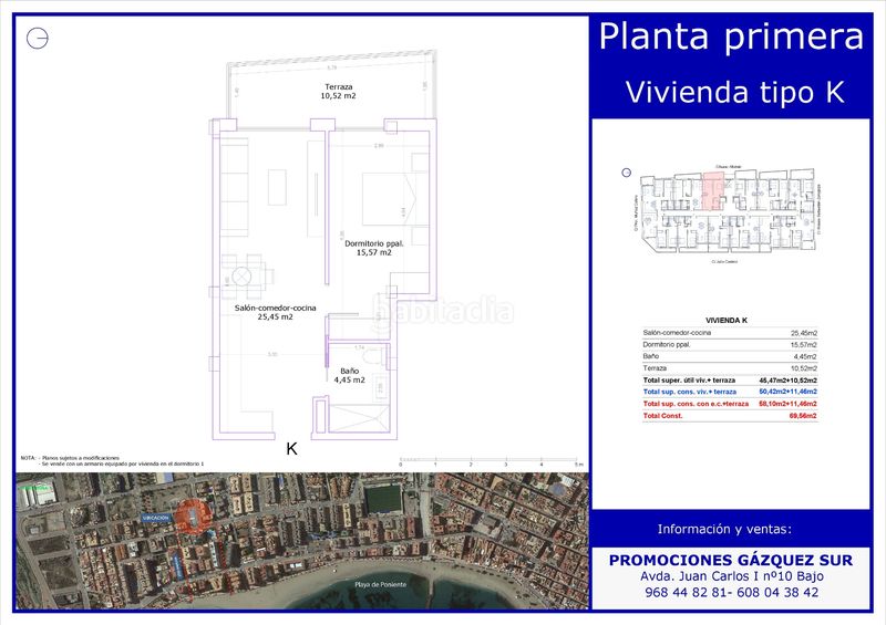 Foto 9bba381d-a2e7-417b-add6-fc05eef67e9f. Apartament amb aparcament piscina a El Rubial Águilas