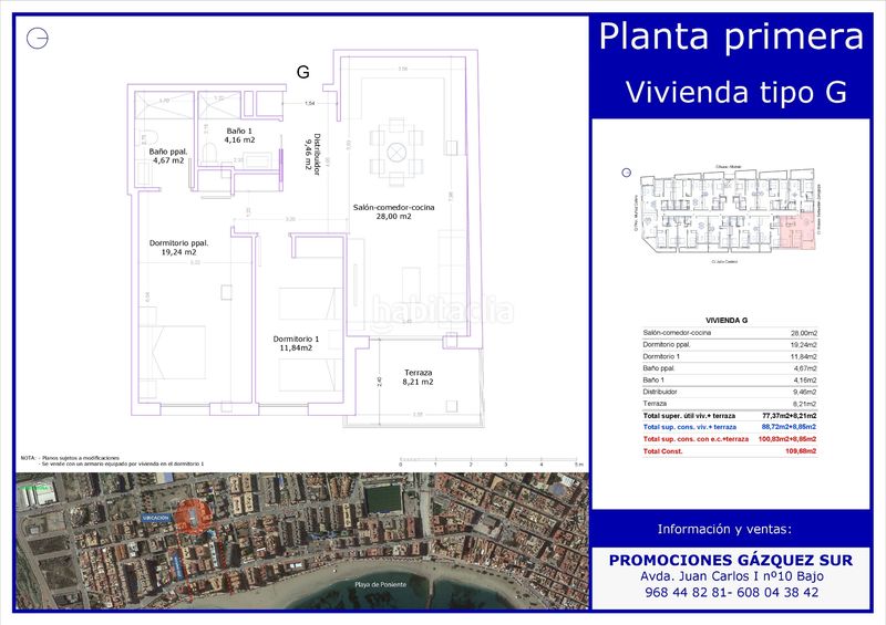 Foto ce4734e8-39b4-4cbe-a390-11c4ec7a644e. Apartament amb aparcament piscina a El Rubial Águilas
