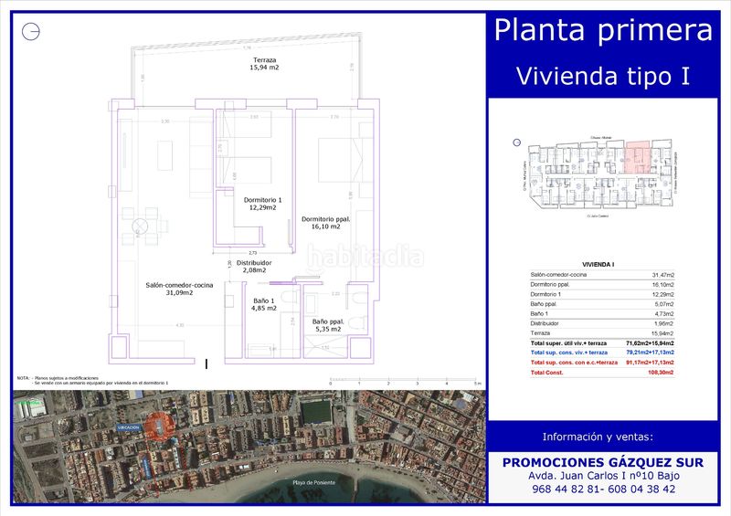Foto dba4bdff-c6fb-4c0c-9e90-de32f536521c. Apartament amb aparcament piscina a El Rubial Águilas