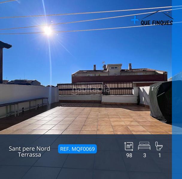 Foto 2fbff7ed-f72e-45b3-91e3-e4628c5337a7. Penthouse with heating in Sant Pere Nord Terrassa