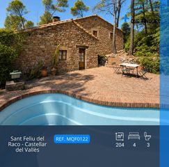 Casa a El Rac�-Sant Feliu del Rac�. Fant�stica masia con piscina