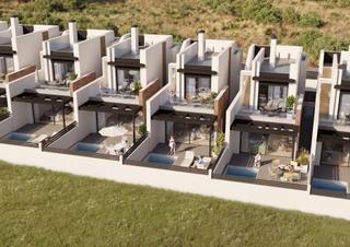 Maison à Aguas Nuevas. Chalet adosado de obra nueva en torrevieja con garaje incluido,