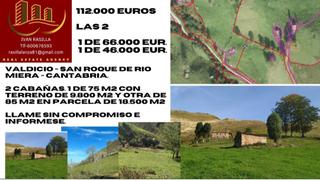 Finca rústica a Lugar barrio valdicio 274. 2 cabañas de 75 y 85 m2 con 28.000m2 terreno