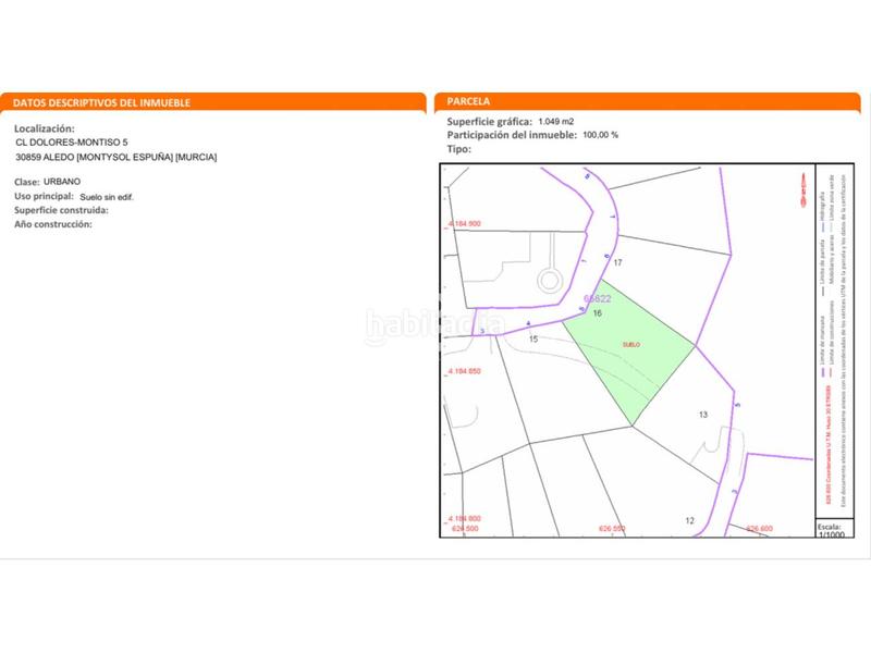 Foto 4dc83c7c-855b-4526-8acc-c5a0292e8ae0. Fondo rustico in montysol Aledo s/n in Aledo