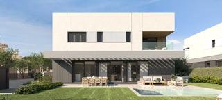 Towny house in Maioris-Puig de Ros. Casa adosada de obra nueva con jardín y piscina privados cerca d