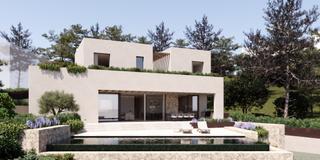 Finca rústica a Cas Català-Illetes. Solar con proyecto básico y licencia para villa familiar moderna