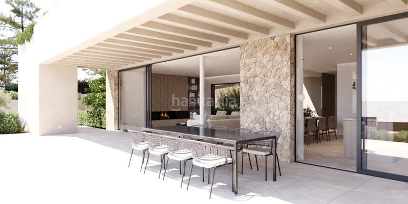 Foto 78ecec4b-fc91-43a0-9f82-1c7a787b018c. Finca rústica solar con proyecto básico y licencia para villa familiar moderna en venta en cas catala, mallorca en Calvià