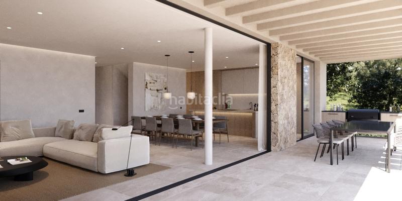 Foto a079bab9-d068-4c8e-8df5-c2c54103d6fd. Finca rústica solar con proyecto básico y licencia para villa familiar moderna en venta en cas catala, mallorca en Calvià