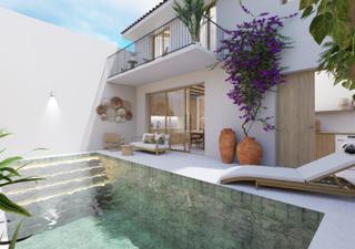 Masía en Pollença Poble. Fabulosa casa adosada nueva con piscina en venta en el casco ant