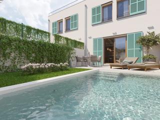 Mas à Sencelles. Elegante casa de pueblo con piscina privada en venta en sencelle