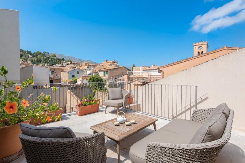 Foto 376160b9-88c6-46b2-bfa4-c804be9ba698. Masía impecable casa de pueblo con piscina en venta en pollensa, norte mallorca en Pollença