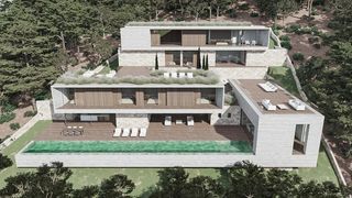 Finca rústica a Gènova. Parcela con vistas a la bahía de palma y proyecto de villa en ve