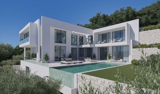 Finca rústica en Son Vida. Solar con proyecto y licencia en venta en son vida, palma de mal
