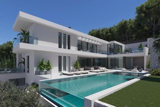 Finca rústica a Son Vida. Proyecto de villa de lujo con licencia en venta en son vida, sur