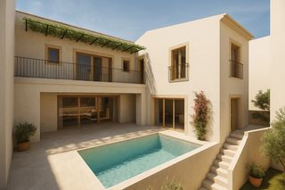 Casale in Pollença Poble. Proyecto de rehabilitación de una casa en venta en pollença, nor