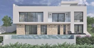 Xalet a Es Camp de Mar. Moderno proyecto de villa en venta en una prestigiosa zona de an