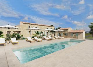 Mas à Montuïri. Fabuloso proyecto de casa de campo en venta en algaida, mallorca