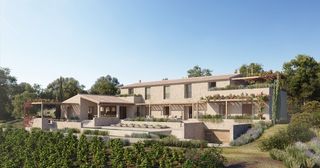 Propriété à Pollença Poble. Proyecto de villa de lujo con vistas al mar y licencia en venta