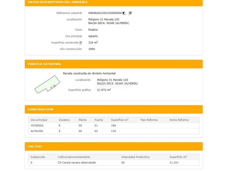 Foto 1382931f-0fd8-4653-9b2b-407c93d713cf. Rural plot in San Isidro - Campohermoso Níjar