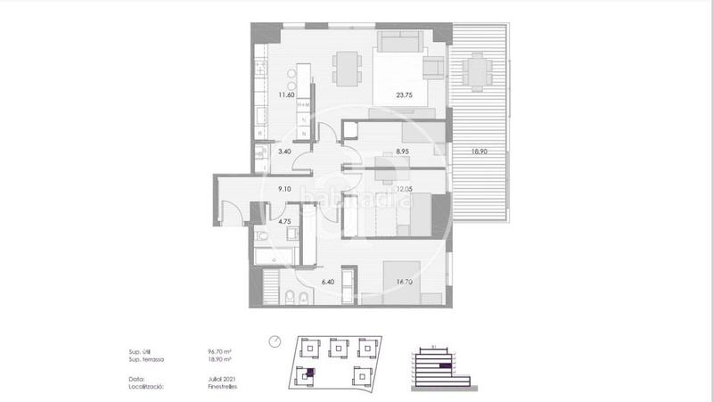 Foto baa89c55-69b2-4890-a744-22fdec1fb898. Appartamento con riscaldamento parcheggio piscina in Esplugues de Llobregat