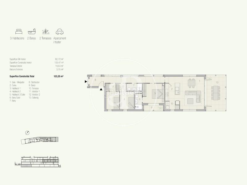 Foto eae92d92-4f92-4f72-8385-b9ff421258de. Appartement 100m<sup>2</sup> dans carrer d'estapé 44 dans Sant Domènec Sant Cugat del Vallès