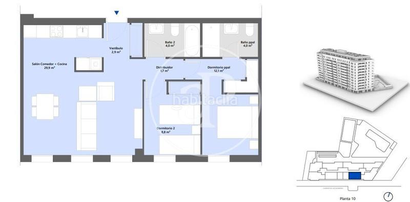 Foto eb0f01c4-e2c4-4306-a1c5-88650e853216. Flat with heating parking in La Punta Valencia