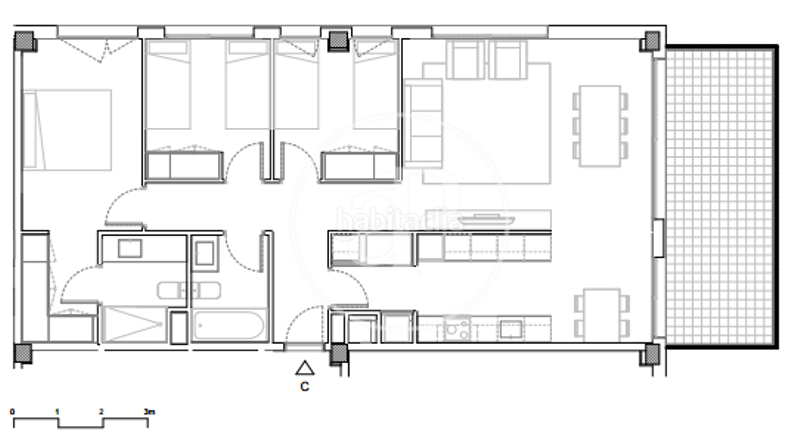 Foto b9f0a5ee-3ee0-47ba-b1d3-9106c2d167d8. Rent flat with heating parking pool in Finestrelles Esplugues de Llobregat
