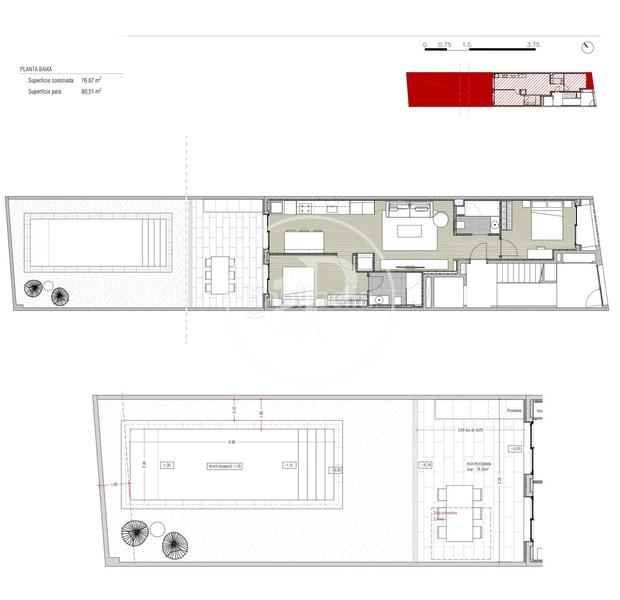 Foto ae8683a4-d2ea-4063-8577-94e0ca6450f3. Ground floor 76m<sup>2</sup> with heating pool in Poblenou Barcelona