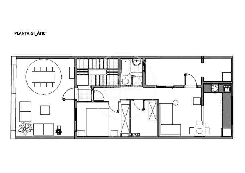 Foto c44955b9-10c7-43c0-97b0-dcd482f6c474. Dachwohnung mit heizung in Dreta de l´Eixample Barcelona