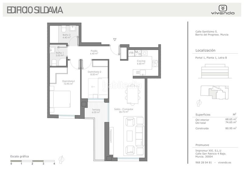 Foto b5b076a7-9875-445d-abc7-0c2cc431177f. Apartment 80m<sup>2</sup> in calle santísimo 5 in Santiago el Mayor Murcia