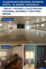 Location Btiment  usage industriel en Calle don quijote 1. Alquiler nave industrial en murcia capital  el ranero  san basil