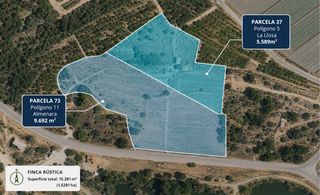 Finca r�stica en Almenara. Finca r�stica de 15000 m con caseta, agua y posibilidad de ampli