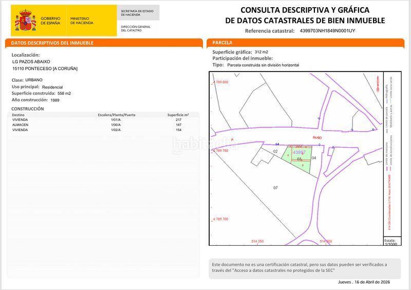 Foto 5ab3c022-e31c-4cc3-8b66-ad48643f6b96. Edificio in lugar pazos arriba 136 in Ponteceso