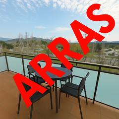 Pis a Estació de França. Piso con arras obra seminueva con 2 balcones, vistas verdes y mu