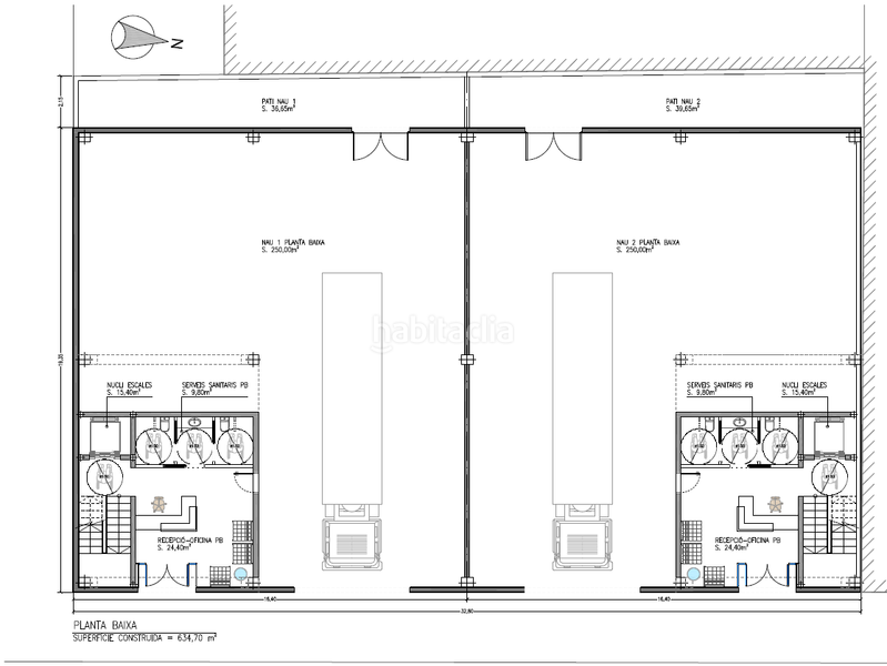Foto 30bb67fe-7009-4e6c-89a2-e0df53f21030. Fabrikhalle in Bon Pastor Barcelona
