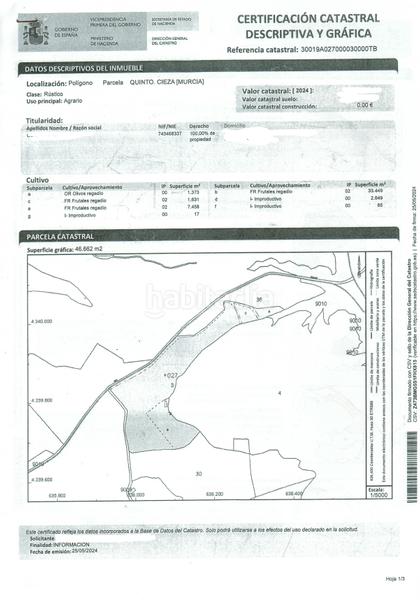 Foto 6447a479-f42c-42dd-a9af-03ad3579e911. Bauernhof in Cieza